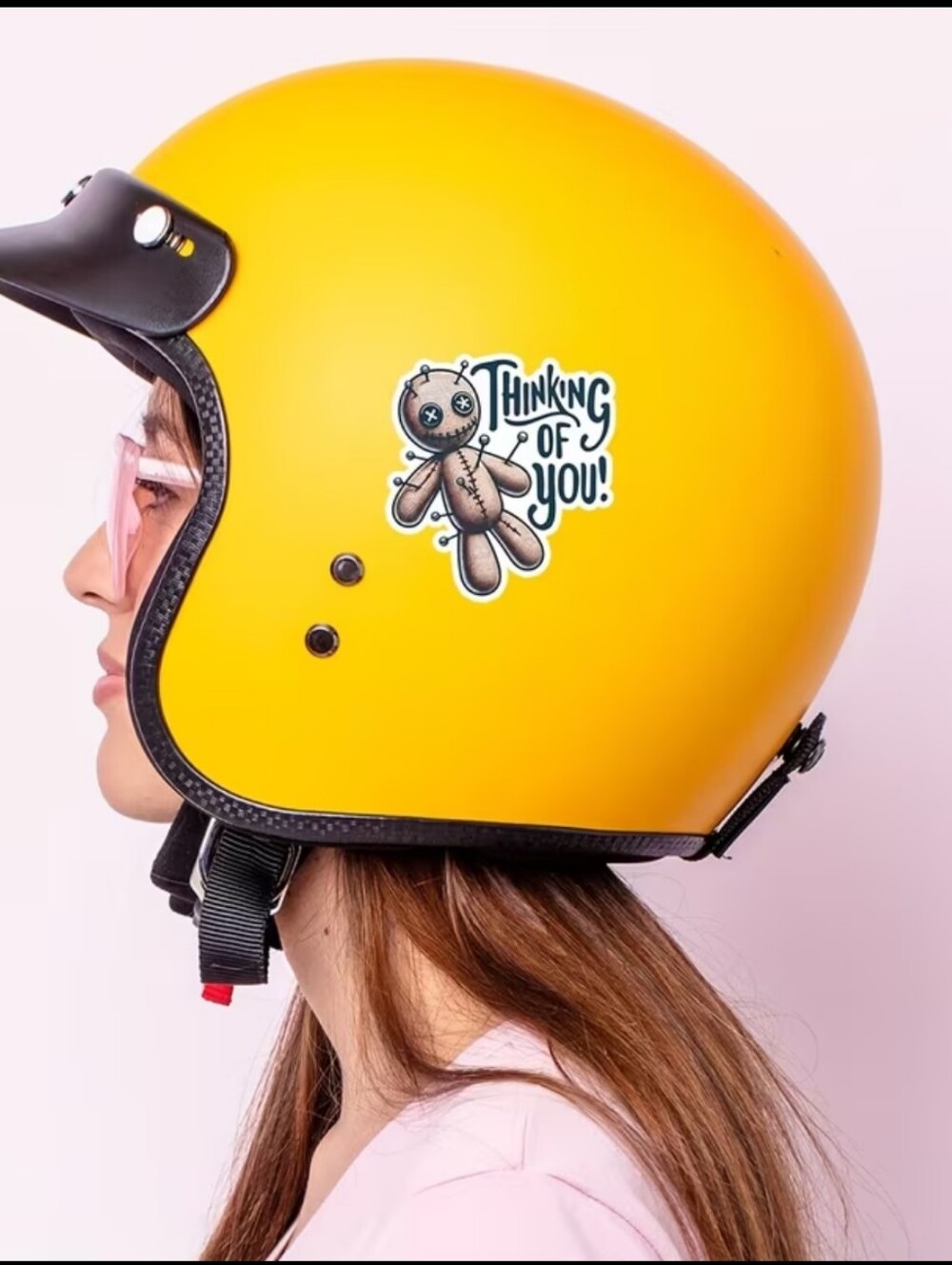 2$ Add On⭐ Thinking of You Voodoo Doll Vinyl Sticker